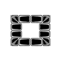 Geometric Grid, Minimalist, Modular Framework vector