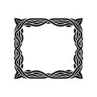Intricate Celtic Knot Frame, Vintage, Elegant Border vector