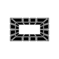 Geometric Portal, Minimalist Frame, Abstract Passage vector