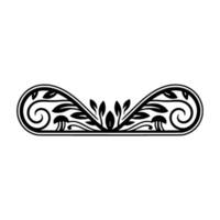 Elegant Floral Ornament, Vintage Element, Decorative - Flourish vector