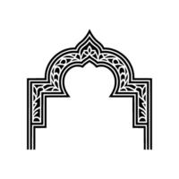Intricate Archway, Geometric Ornamentation, Minimalist - Islamic vector