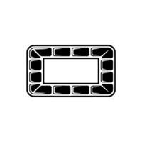 Geometric Brick Outline, Minimalist, Modern vector