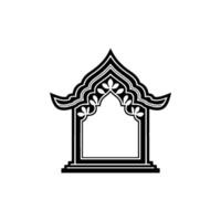 Intricate Archway, Asian, Minimalist vector