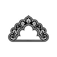 Intricate Archway Ornament, Islamic Style vector