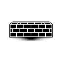 Minimalist Brick Wall, Modern Element, Geometric vector