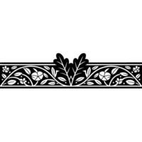 Elegant Botanical Border, Art Deco Style - Artdeco vector