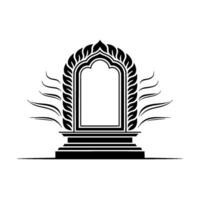 Intricate Archway, Symbolic Portal, Minimalist, Arch vector