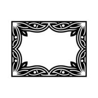 Intricate Celtic Frame, Symbolic Border, Vintage vector