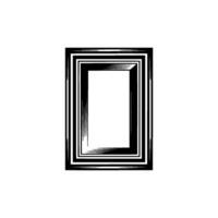 Abstract Frame, Diagonal Perspective, Minimalist vector