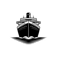 Vintage Liner, Nautical Symbol, Classic Voyage vector