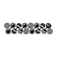 Geometric Radial Pattern, Mid-Century Modern vector