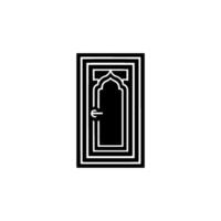 Minimalist Islamic Archway, Geometric, Subtle Texture vector