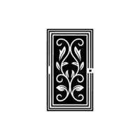 Elegant Botanical Emblem, Vintage Style, Ornamental vector