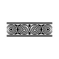 Classical Scroll Border, Elegant Decorative Element vector