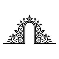 Elegant Botanical Archway, Vintage, Arch vector