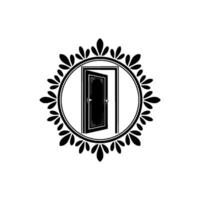 Regal Doorway, Symbolic Transition, Vintage Elegance vector