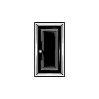 Abstract Doorway, Minimalist Black White, Threshold, Mystery, Transition, , Illustration, Simple, Modern, Silhouette, Portal, Passage, Concept, Symbolic, Negative Space, Clean vector