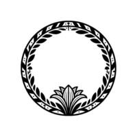 Elegant Circular Ornament, Art Nouveau vector