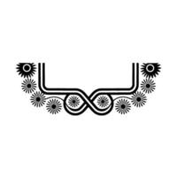 Stylized Floral Ornament, Infinite Loop vector