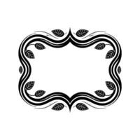Elegant Botanical Frame, Vintage Style, Natural vector