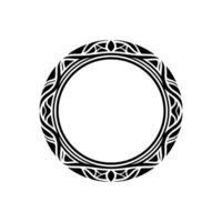 Celtic Circle Ornament, Minimalist, Ancient Motif vector