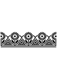 Art Nouveau Floral Border, Elegant, Pattern vector