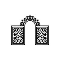 Intricate Archway Ornament, Decorative vector