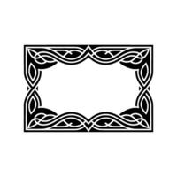Intricate Celtic Frame, Vintage, Elegant Border - Pattern vector