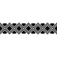 Geometric Deco Border, Minimalist Pattern, Elegant - Linear - Symmetrical vector