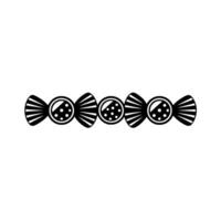 Geometric Candy Row - Minimalist Illustration vector