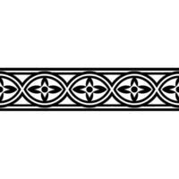 Geometric Border, Medieval Motif, Elegant vector