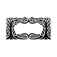 Intricate Tree Frame, Symbolic, Minimalist Ornamentation vector