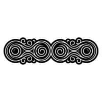 Intricate Swirl Border, Vintage Element - Swirls vector