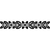 Elegant Floral Border, Scandinavian vector