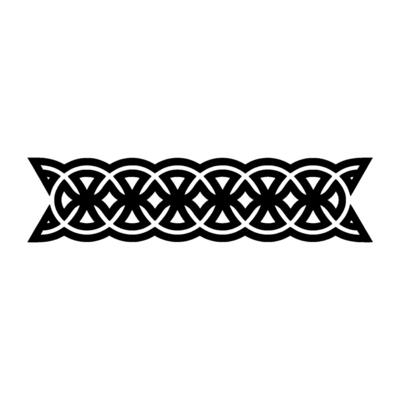 Intricate Celtic Knot Border, Vintage, Pattern - Knotwork