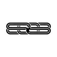Interlocking Chain Symbol, Modern Abstract vector