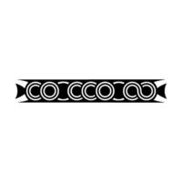 Geometric Celtic Border, Minimalist - Pattern - Linear vector