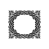 Intricate Celtic Frame, Elegant Border, Vintage - Ornamental - Pattern vector