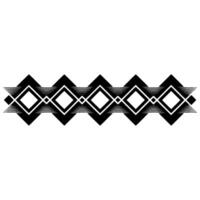 Geometric Tribal Border, Minimalist, Texture - Pattern vector