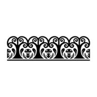 Intricate Black Ornamental Border, Vintage Style - Scrollwork vector