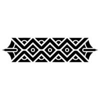 Geometric Zest Stylized Black White Zigzag Pattern vector