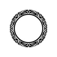 Celtic Circle Frame, Intricate, Minimalist Background vector