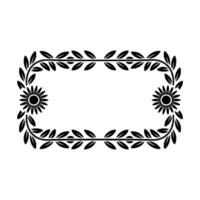 Elegant Botanical Frame, Vintage Style - Laurel vector
