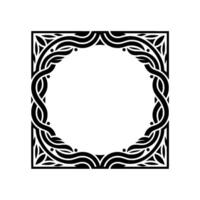 Intricate Celtic Frame, Vintage, Elegant Border, Symmetrical vector
