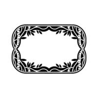 Art Nouveau Oval Frame, Botanical Ornamentation, Ornament vector