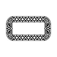 Geometric Frame, Stylized Ornament, Minimalist - Pattern vector