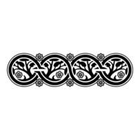 Intricate Floral Border, Medieval , Elegant Ornamentation, Ornament vector