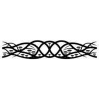 Mythical Branch Border, Intricate Celtic vector
