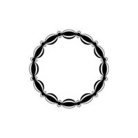 Minimalist Circular Ornament, Elegant Border - Circle vector