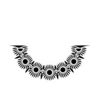Stylized Floral Arch, Minimalist vector